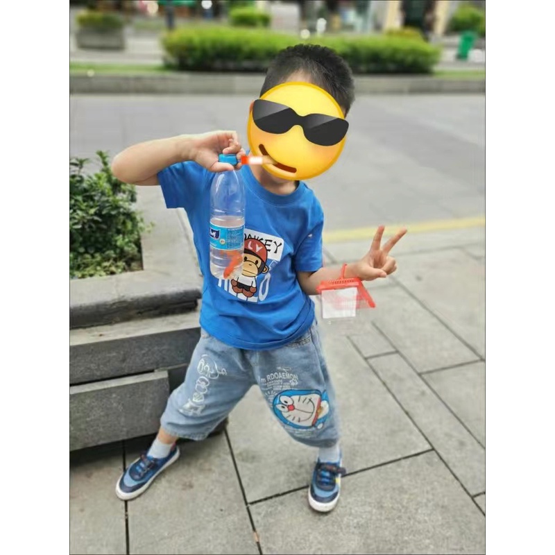 Quần bò lửng hoạ tiết Doraemon cho bé trai & bé gái  N01229