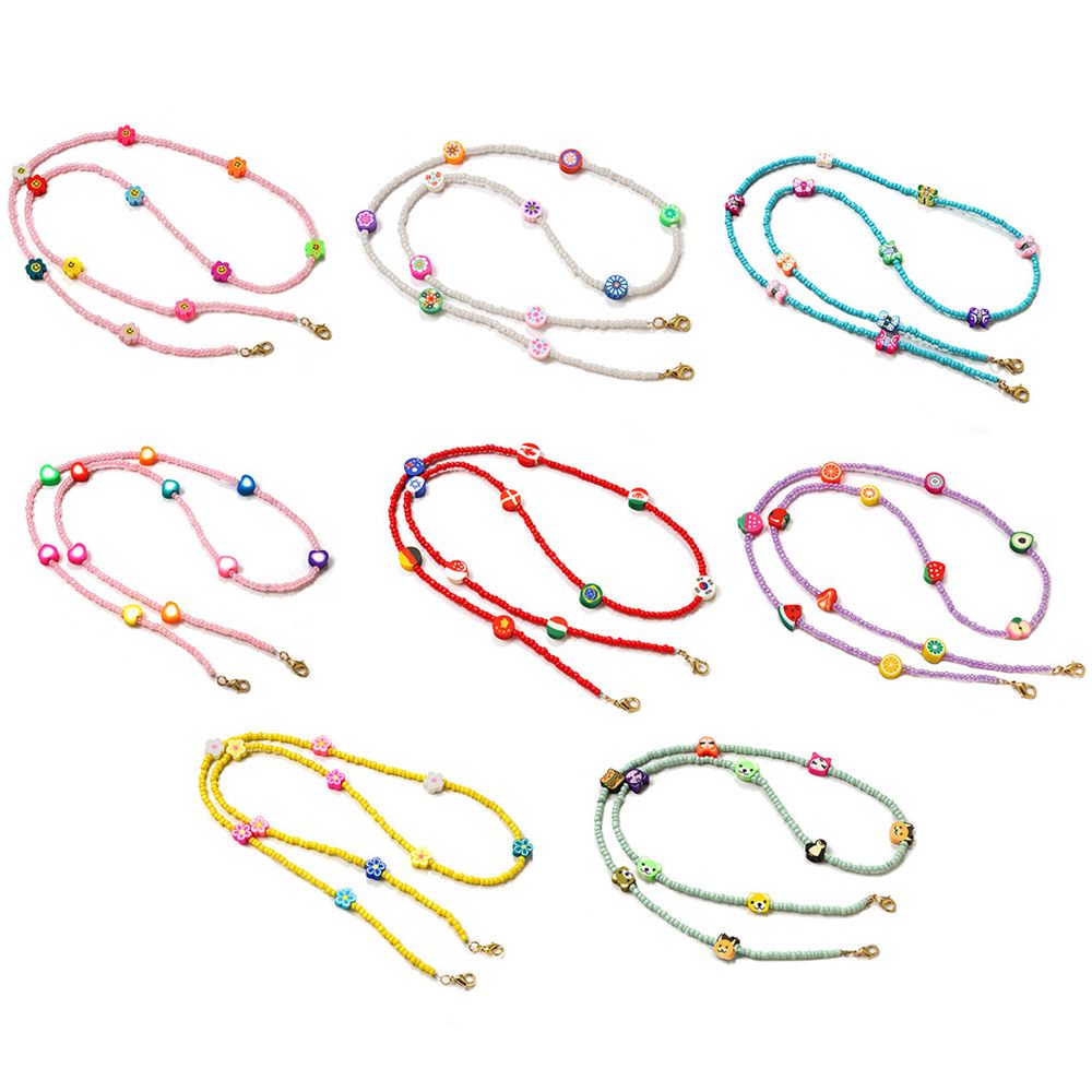 Dây đeo mắt kính dạng chuỗi hạt nhiều màu sắc phong cách boho dành cho nữ