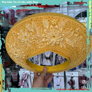 Khăn Đống cô dâu truyền thống - khăn Đống áo dài 35 tầng<PK>