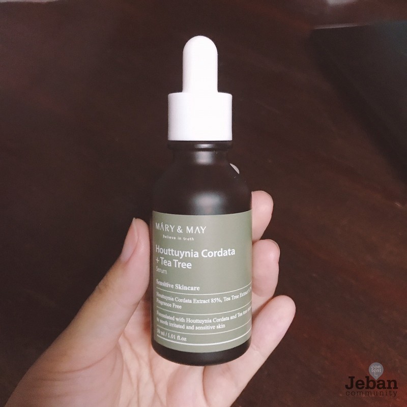 Tinh chất tràm trà và diếp cá thanh lọc ngừa mụn Mary&May Houttuynia Cordata +Tea Tree Serum 30ml