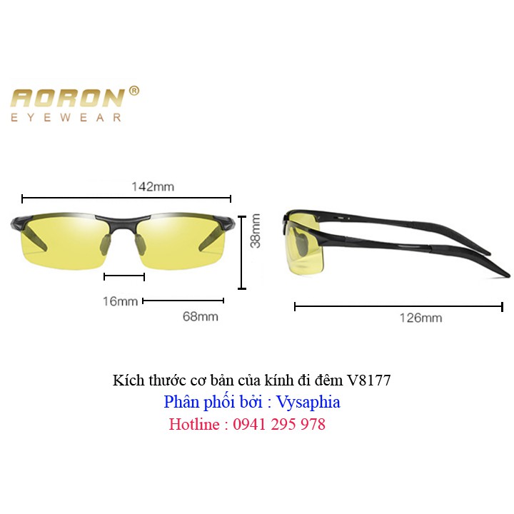 Kính Đi Đêm Cao Cấp AORON V8177