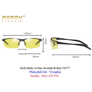 Kính Đi Đêm Cao Cấp AORON V8177