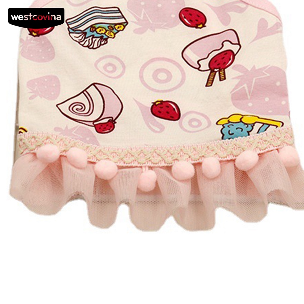 Áo Thun Mềm Mại Họa Tiết Bánh Kem Cho Thú Cưng