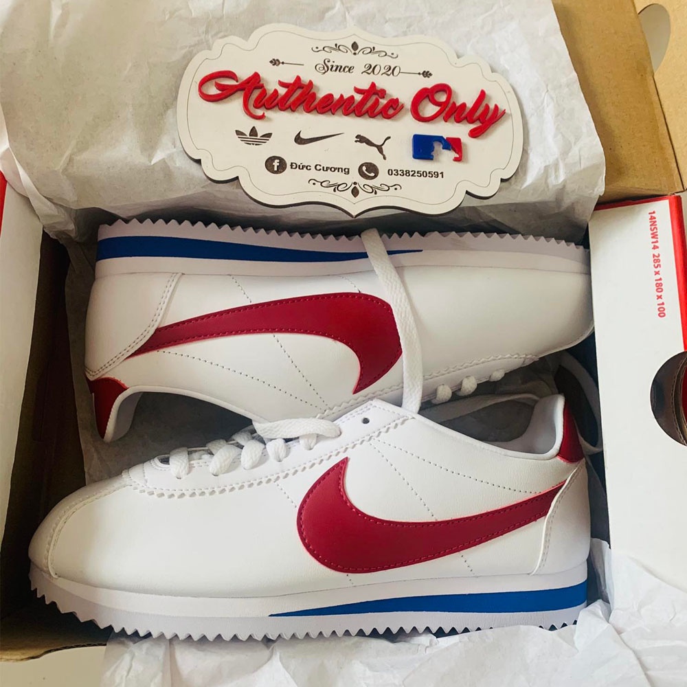 Giày Nike Cortez Leather Móc Đỏ, Đen Classic - 807471/904764