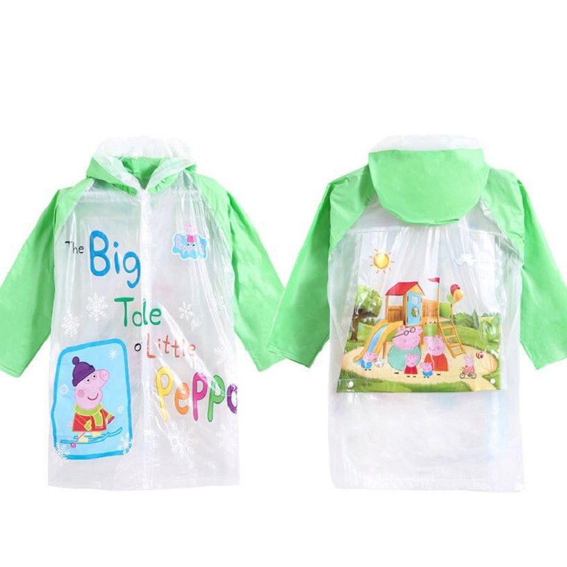 [XK][FREESHIP] ÁO MƯA PEPPA PIG CHO BÉ XXL, XXXL (CAO 1M2 ĐẾN 1M5) (9266, LM) [HCM]