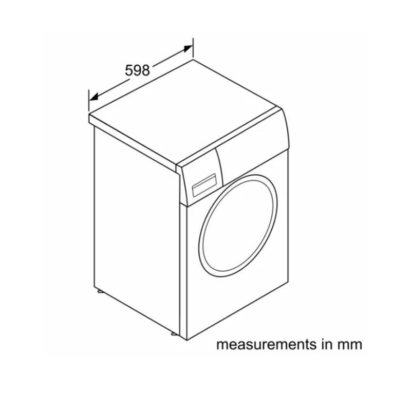 [FREESHIP HCM] Máy Giặt Cửa Trước Bosch WAT28482SG 9kg - Series 6 - Tốc Độ Vắt 1.400 Vòng/Phút - Hàng Châu Âu