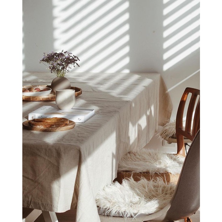 Khăn trải bàn vải canvas phong cách vintage