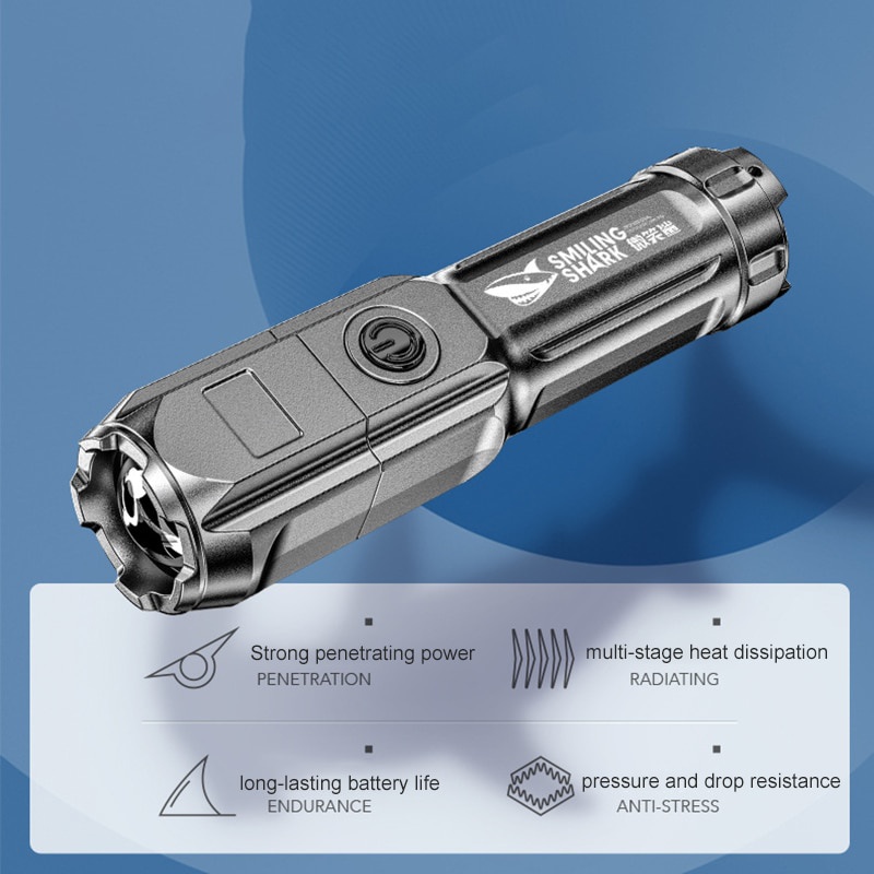 Đèn Pin LED Xenon Siêu Sáng Có Thể Sạc Lại Tiện Dụng