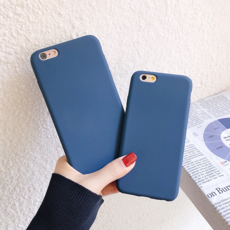 vivo 1716 1723 1718 1726 1713 1714 1724 1725 1727 1728 1719 Blue silicone mobile phone case Simple solid color mobile phone case Fashion mobile phone protective case