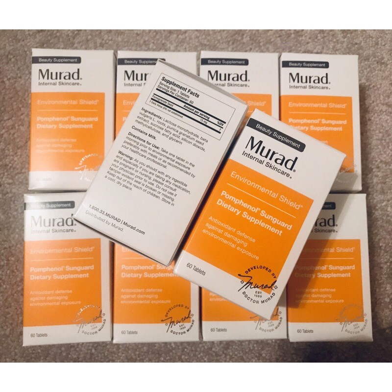 [Murad, date 2022] VIÊN LỰU UỐNG CHỐNG NẮNG NỘI SINH MURAD POMPHENOL SUNGUARD - Hàng chuẩn, date xa | BigBuy360 - bigbuy360.vn