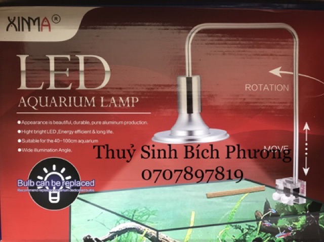 ĐÈN LED XINMA KẸP THÀNH HỒ - CHUYÊN DỤNG CHO HỒ CÁ THUỶ SINH