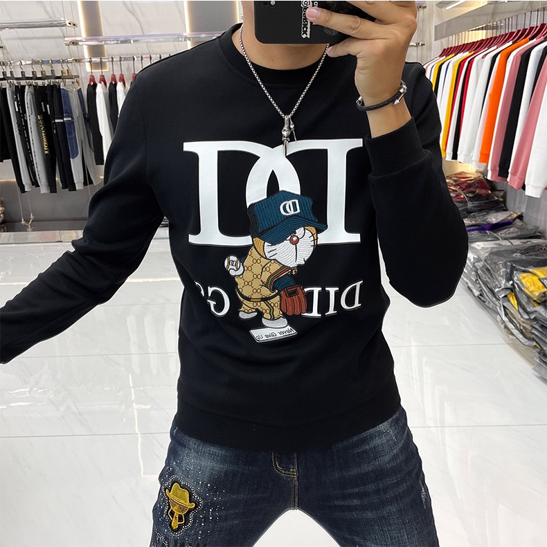 Áo SWEATER nam cổ tròn cao cấp lịch lãm in ngực M43-PHSHOP204 | BigBuy360 - bigbuy360.vn