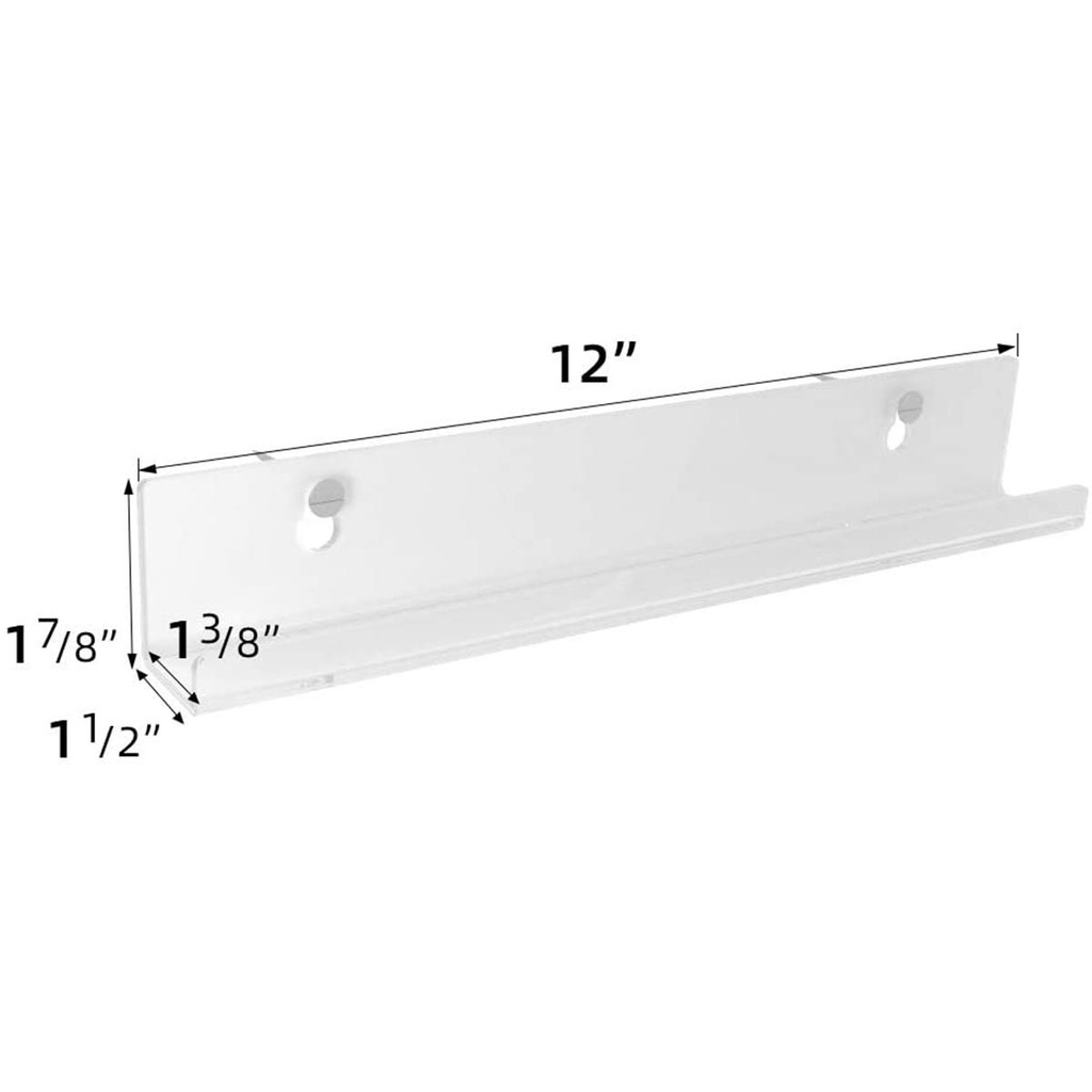 Kệ Treo Tường Bằng Acrylic Vinyl Kích Thước 12inch Đa Chức Năng