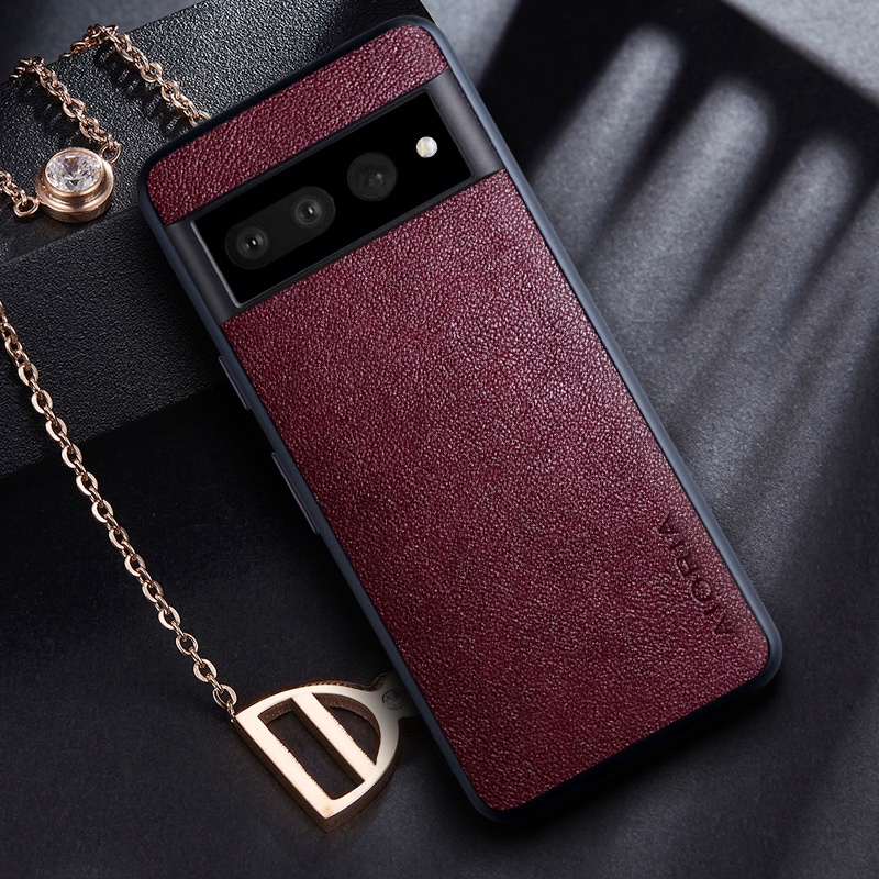 Aio Ốp Điện Thoại Da pu Màu Trơn Cho google pixel 7 pro