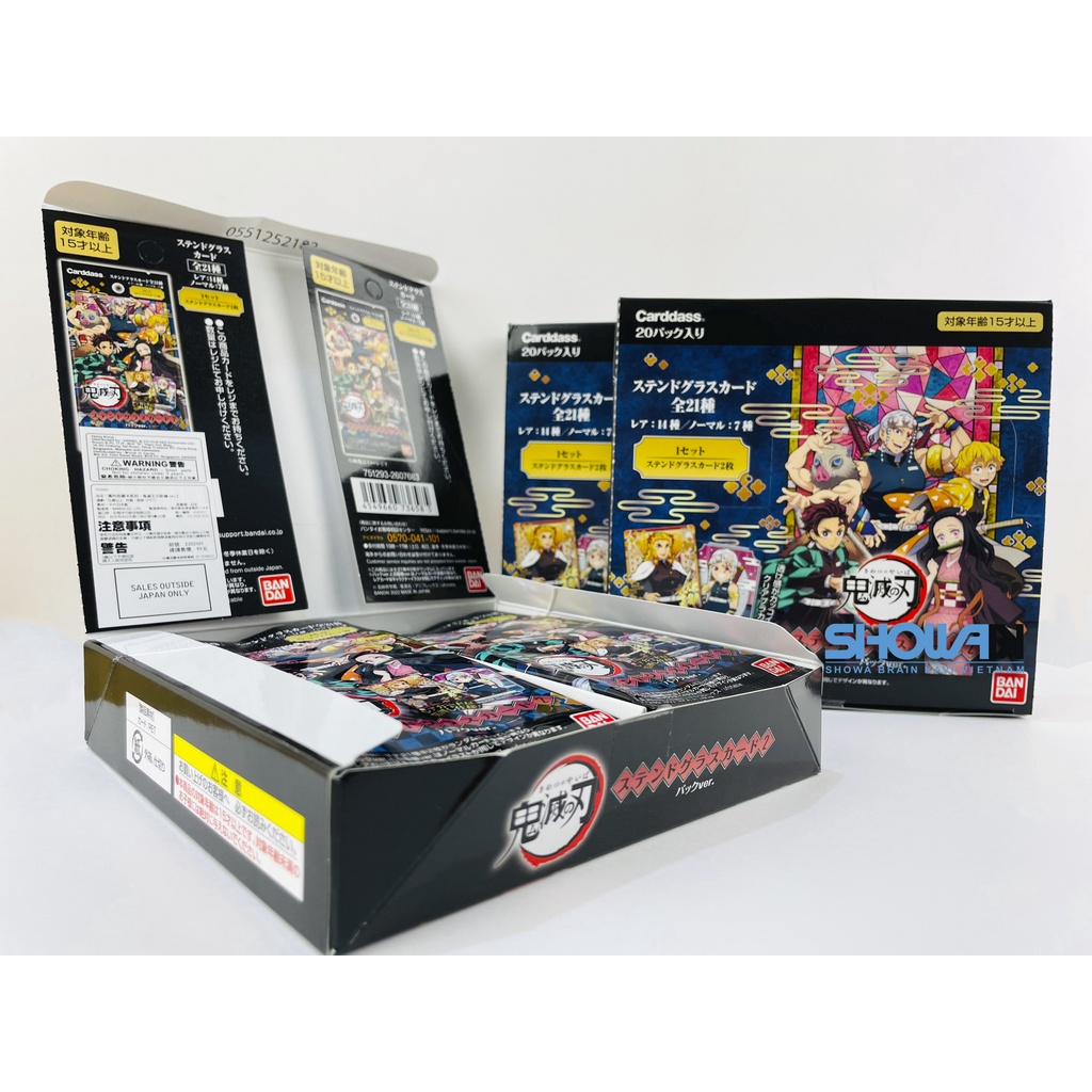 Thanh gươm diệt quỷ, Kimetsu no Yaiba BANDAI,Thẻ nhân vật Kính màu ghép VOL2, 1 gói/2 thẻ
