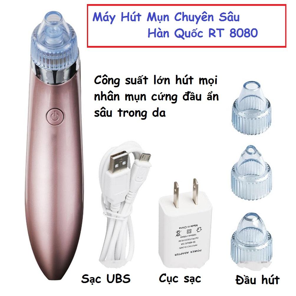 Dụng cụ hút mụn, Máy Hút Mụn Đầu Đen, Hút mụn loại đắt ( RT 8080) Cao Cấp, Dễ Dàng Loại Bỏ Dầu Thừa