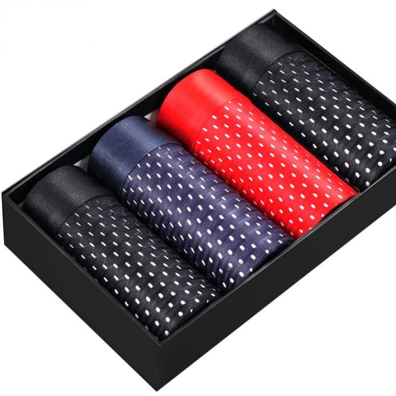 Set 4 Quần Lót Boxer Plus Size L-8XL Cho Nam