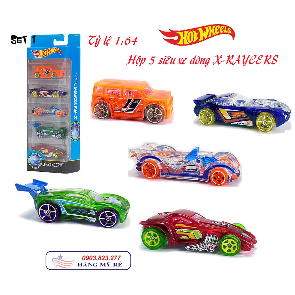Set 5 Siêu Xe Hot Wheels