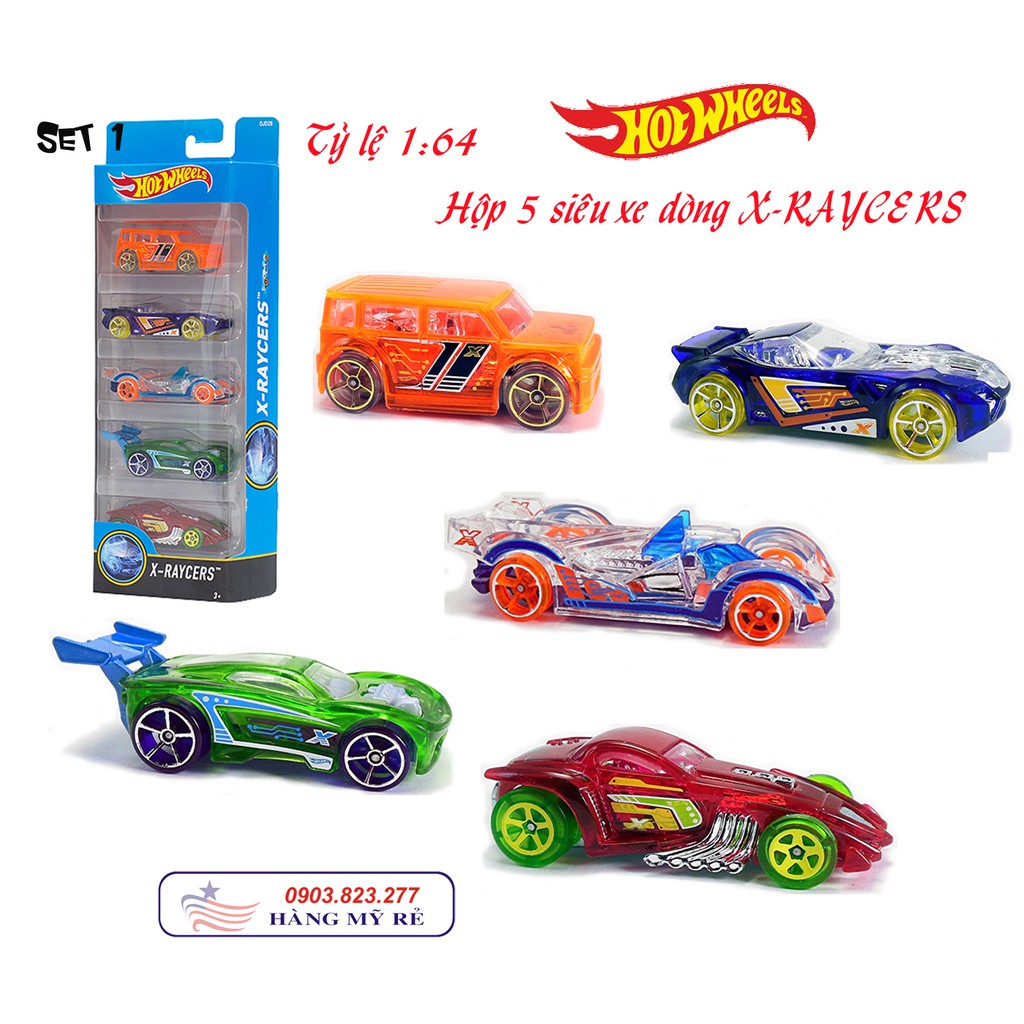 Set 5 Siêu Xe Hot Wheels (hàng Mỹ xách tay)