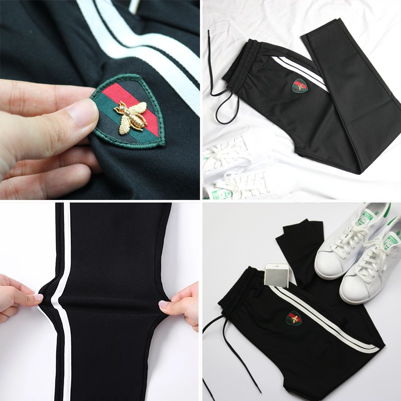 Quần legging cotton nữ,(sọc trắng con ong) - Mịn mát, thoải mái vận động | BigBuy360 - bigbuy360.vn