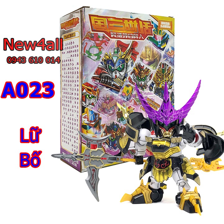 {Gundam Lữ Bố} Đồ chơi lắp ráp lego nhựa SD/BB Gundam A023 Lữ Bố - Gundam Tam Quốc giá rẻ dưới 100k  New4all