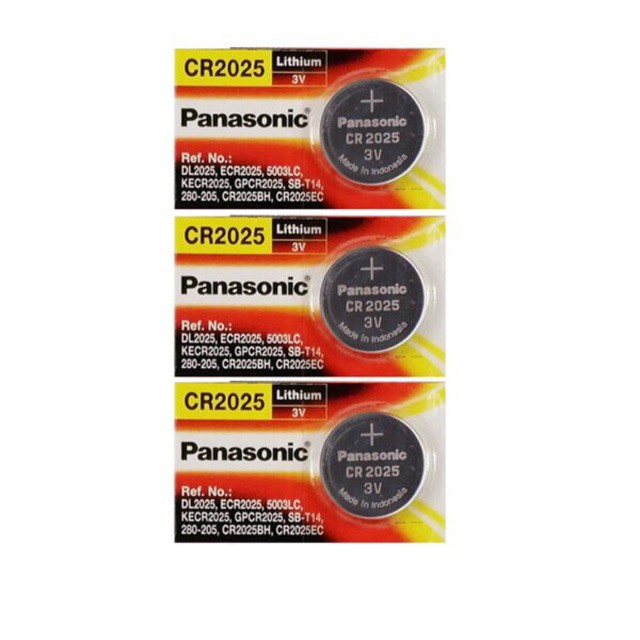 Pin Panasonic CR2032 / CR2025 / CR2016 / CR1632 / CR1220 / CR1620 / CR1616 Pin 3V Lithium Made in Indonesia - Giá 1 viên