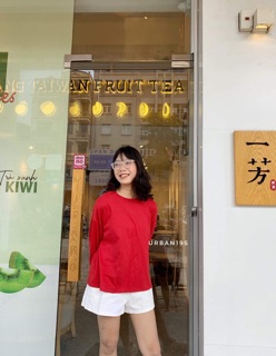 Áo pull cổ tròn tay chum