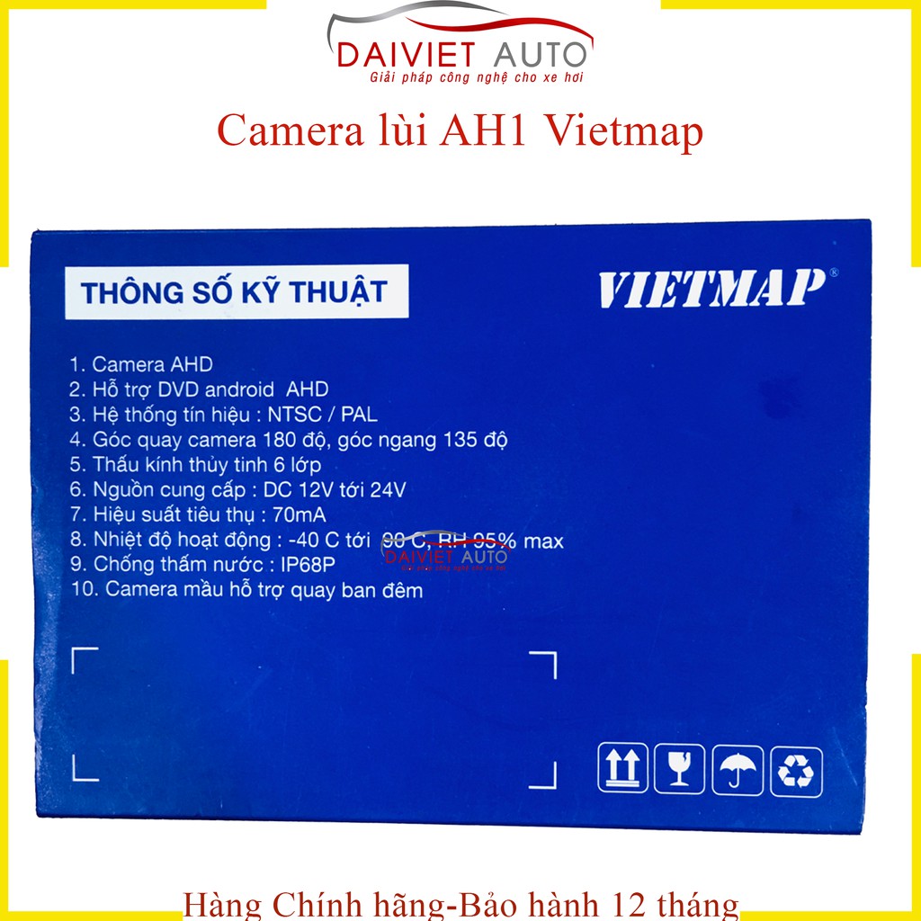 VIETMAP AH1 Cam lùi AHD dùng cho màn Android | Đại Việt Auto | BigBuy360 - bigbuy360.vn