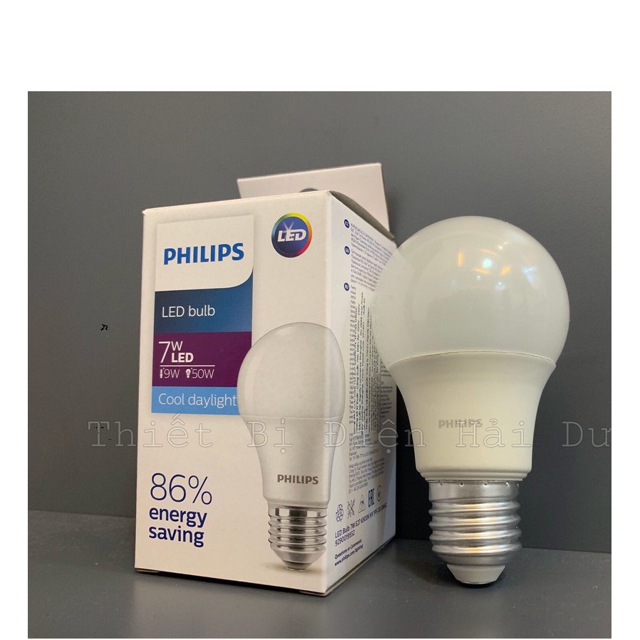 bóng đèn ecoHome led Buld 7w E27 PHILIPS