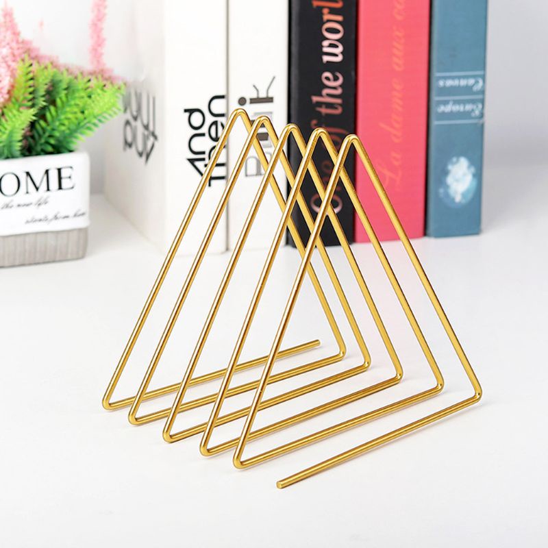 Giá Đỡ Sách Hình Tam Giác Thiết Kế Đơn Giản Phong Cách Bắc Âu
