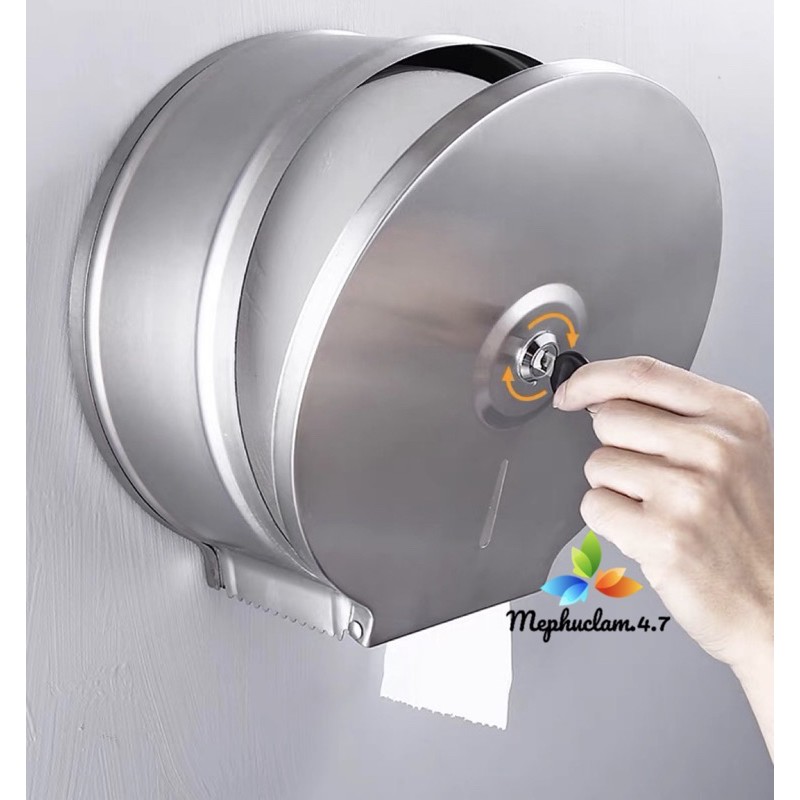 [Hàng loại 1] Hộp đựng giấy vệ sinh công nghiệp inox dùng cho khách sạn, nhà hàng, văn phòng,...