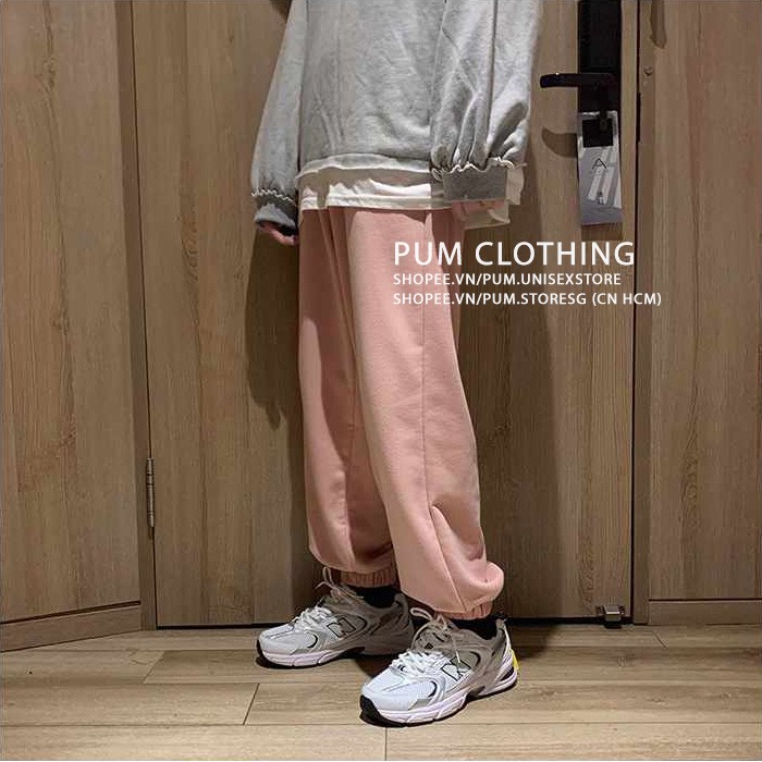 Quần Jogger Nữ Dài Ống Rộng Có Bo Simple Ulzzang 5 màu Unisex