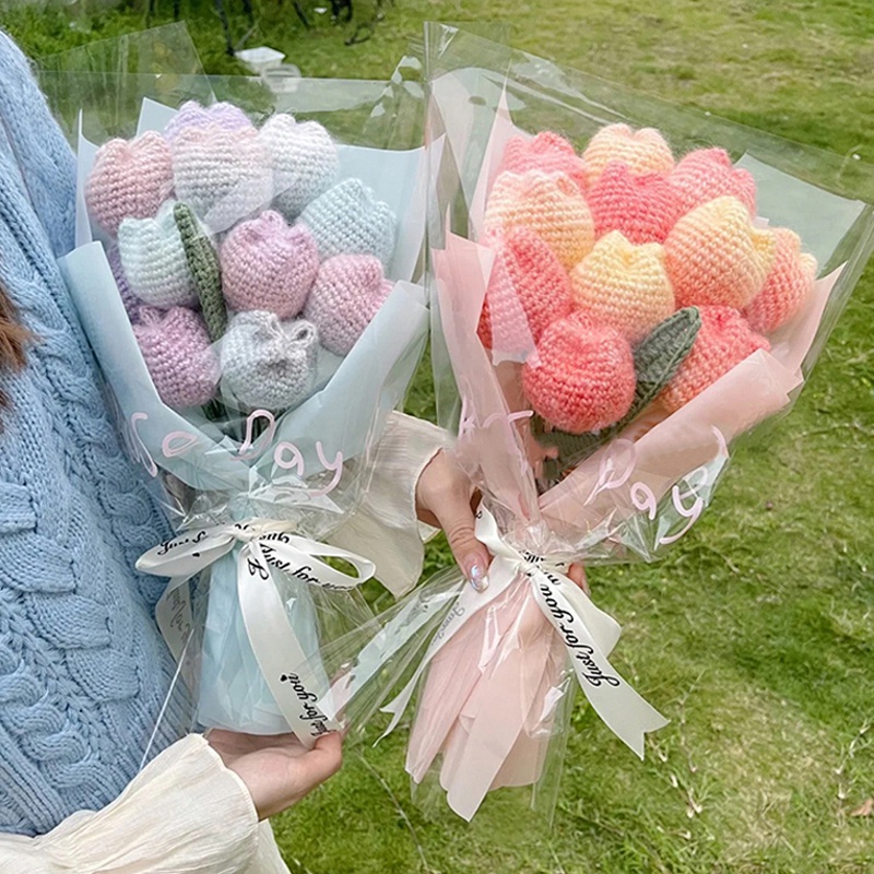 Hoa Tulip Đan Tay Thủ Công DIY Làm Quà Tặng Ngày Của Mẹ