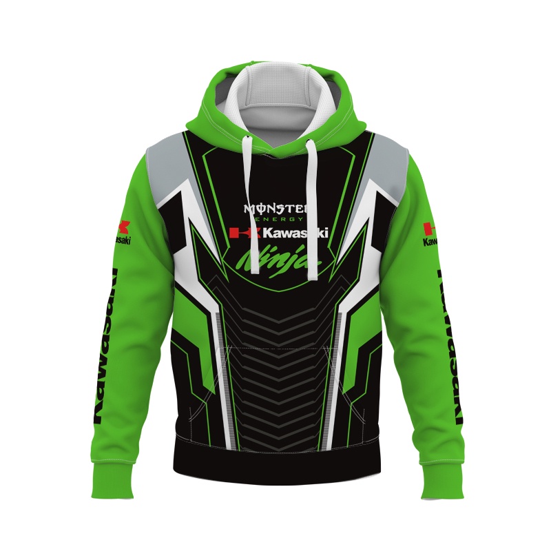 Áo Hoodie Chui Đầu Phong Cách Thể Thao 2022 Mẫu Kawasaki Ninja