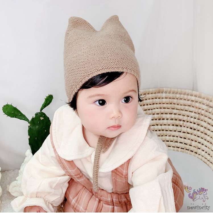 Mũ Dệt Kim Mùa Thu Dành Cho Bé Phong Cách Hàn Quốc