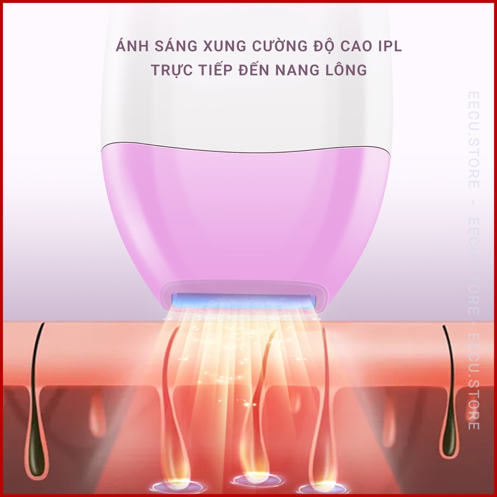 [ Cao Cấp ] Máy Triệt Lông Tại Nhà Công Nghệ IPL Chính Hãng Cá Nhân Mini Cầm Tay, Máy Tẩy Lông, Triệt Lông Vĩnh Viễn