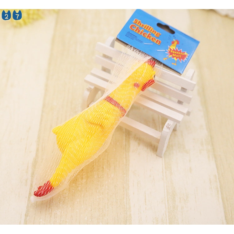 Đồ Chơi Cho Thú Cưng Hình Gà Bằng Cao Su Vui Nhộn