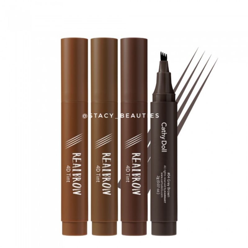 ❤️ BÚT XĂM CHÂN MÀY PHẨY SỢI CATHY DOLL REAL BROW 4D TINT ❤️ Stacy Bigsize & Beauties ❤️