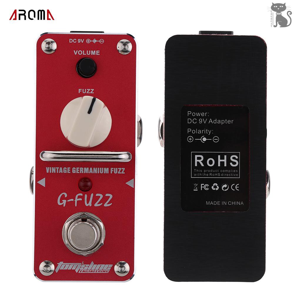 COD☆ AROMA AGF-3 G-FUZZ Vintage Germanium Fuzz Guitar Effect Pedal Mini Analogue with True Bypass