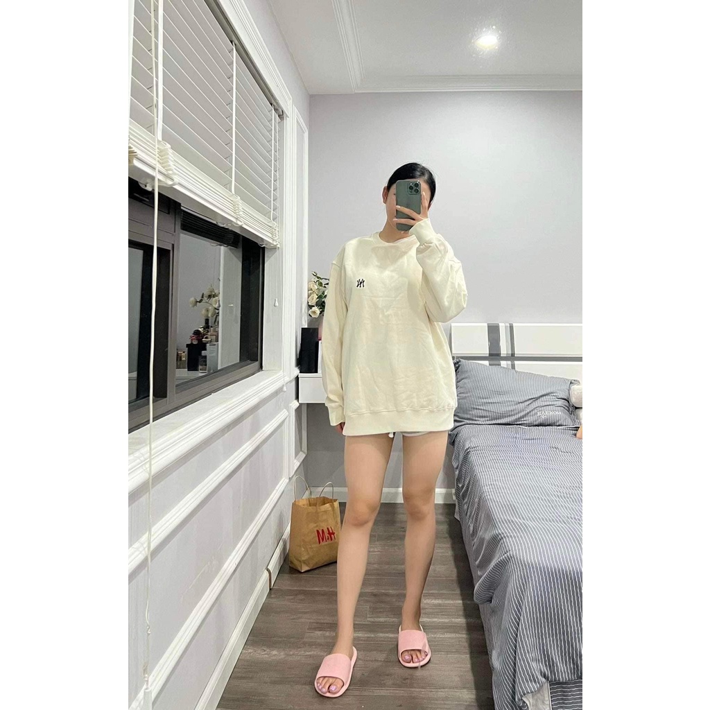 [CHÍNH HÃNG] ÁO Sweater MLB Monogram Diamond All Over Fit Sweatshirt Boston Red Sox  *Brown* - Code: 3AMTM0314-43BGD