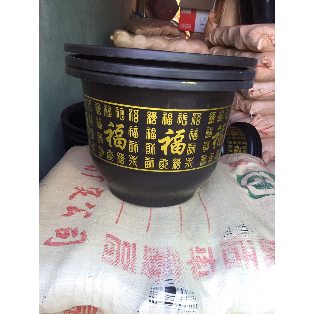 10 CHẬU NHỰA TRỒNG HOA MẪU CHỮ PHÚC #H520 ( BẦU KHAY TÚI ƯƠM CÂY GIỐNG, DỊCH TRUYỀN CỨU CÂY...)
