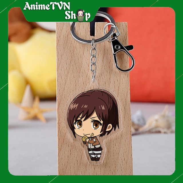 Móc khoá Mica dây xịn anime Attack on Titan (Shingeki no Kyojin) - Nhựa Cứng Acrylic In 2 mặt sắc nét ( ảnh thật )