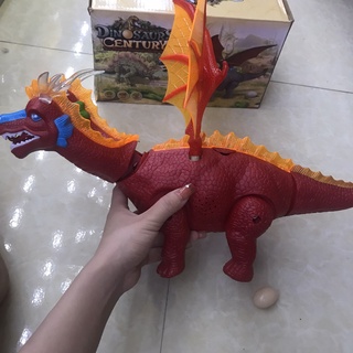 Đồ chơi khủng long hai đầu đẻ trứng - phát nhạc và có đèn