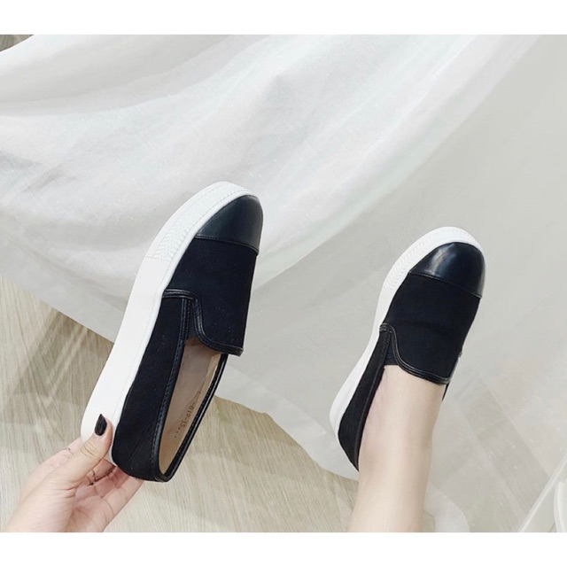 - giày slipon vá mũi new