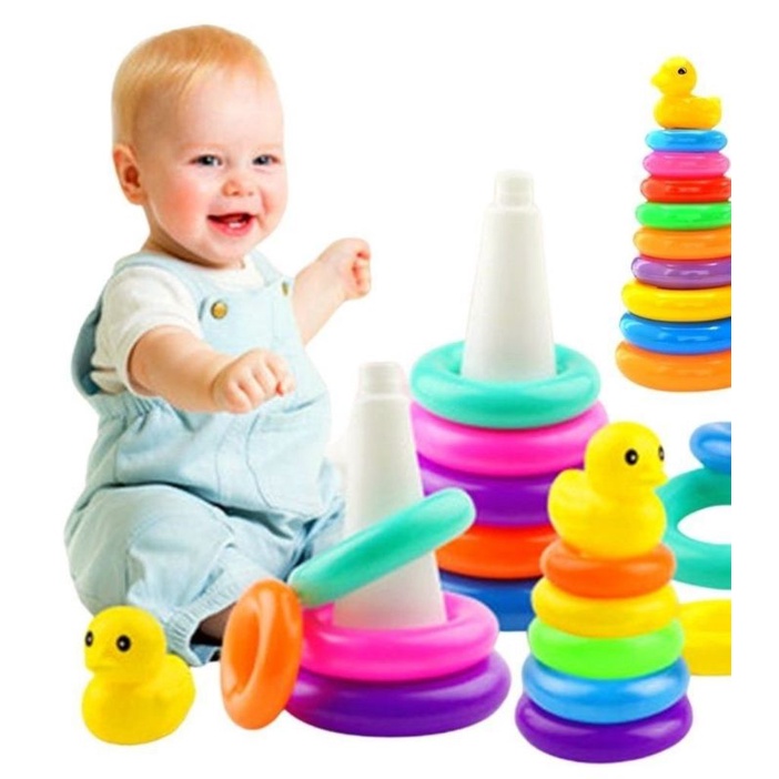 Tháp Xếp Chồng 9 Tầng Hình Các Con Vật Đáng Yêu Cho Bé