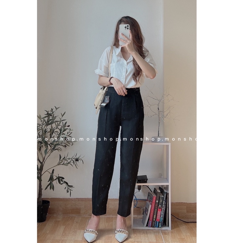 Quần tây trơn ống vừa ulzzang  (qt533)