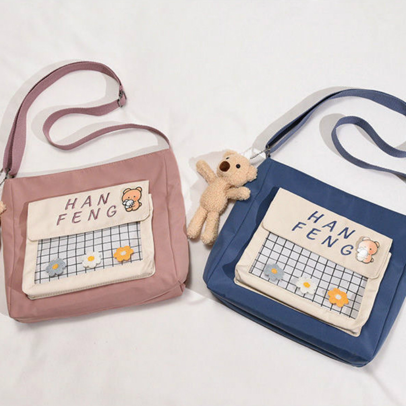 Túi Vải Canvas Đeo Chéo Phong Cách Hàn Quốc Trẻ Trung Dành Cho Nữ | BigBuy360 - bigbuy360.vn