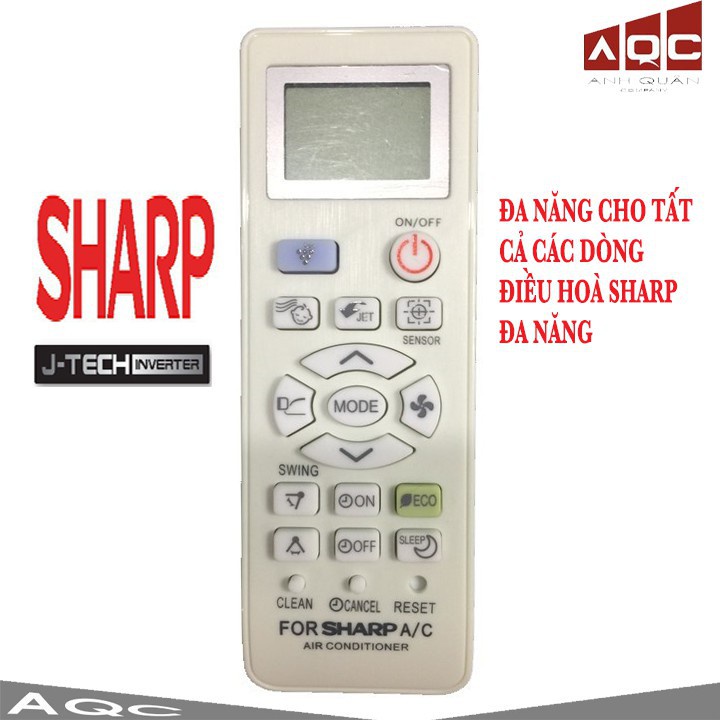 Remote máy lạnh Sharp - Điều khiển điều hoà Sharp các loại hàng hãng [CHỌN MẪU]