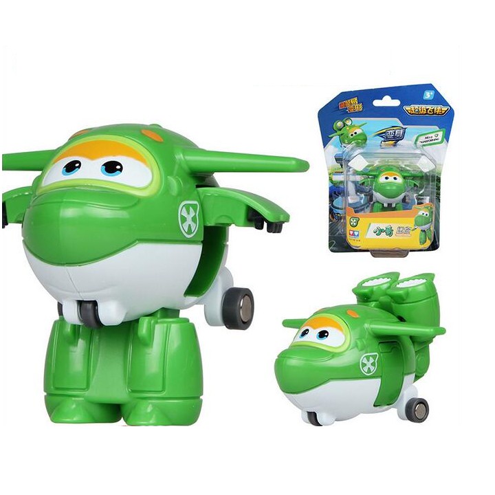 Đội bay siêu đẳng Super wings mô hình Mira Rái Cá máy bay cỡ nhỏ đồ chơi trẻ em