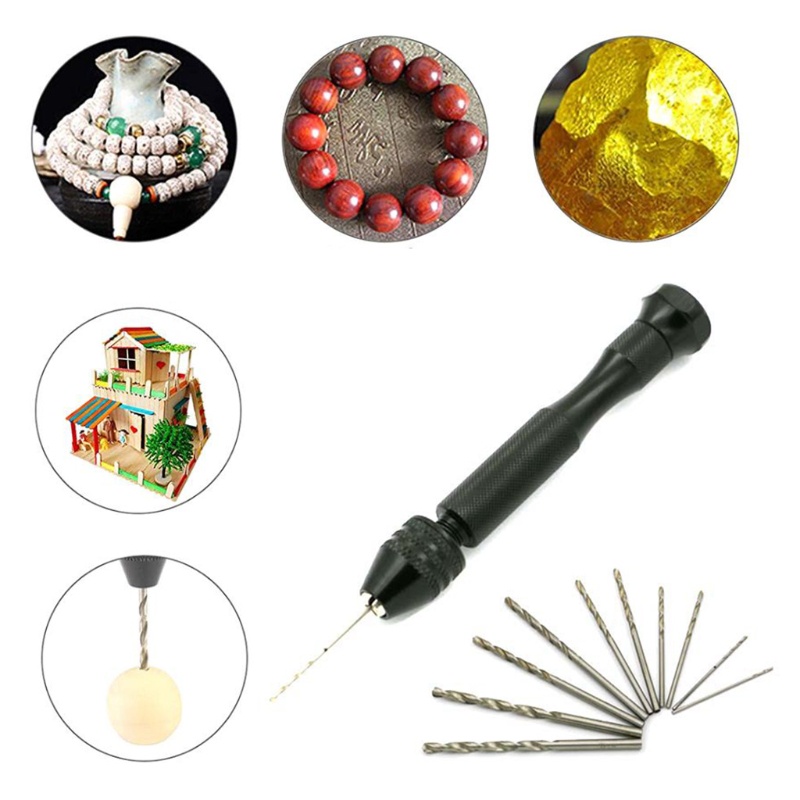 1 Bộ Mũi Khoan Xoắn Mini HSS Micro Bằng Thép Epoxy Thủ Công